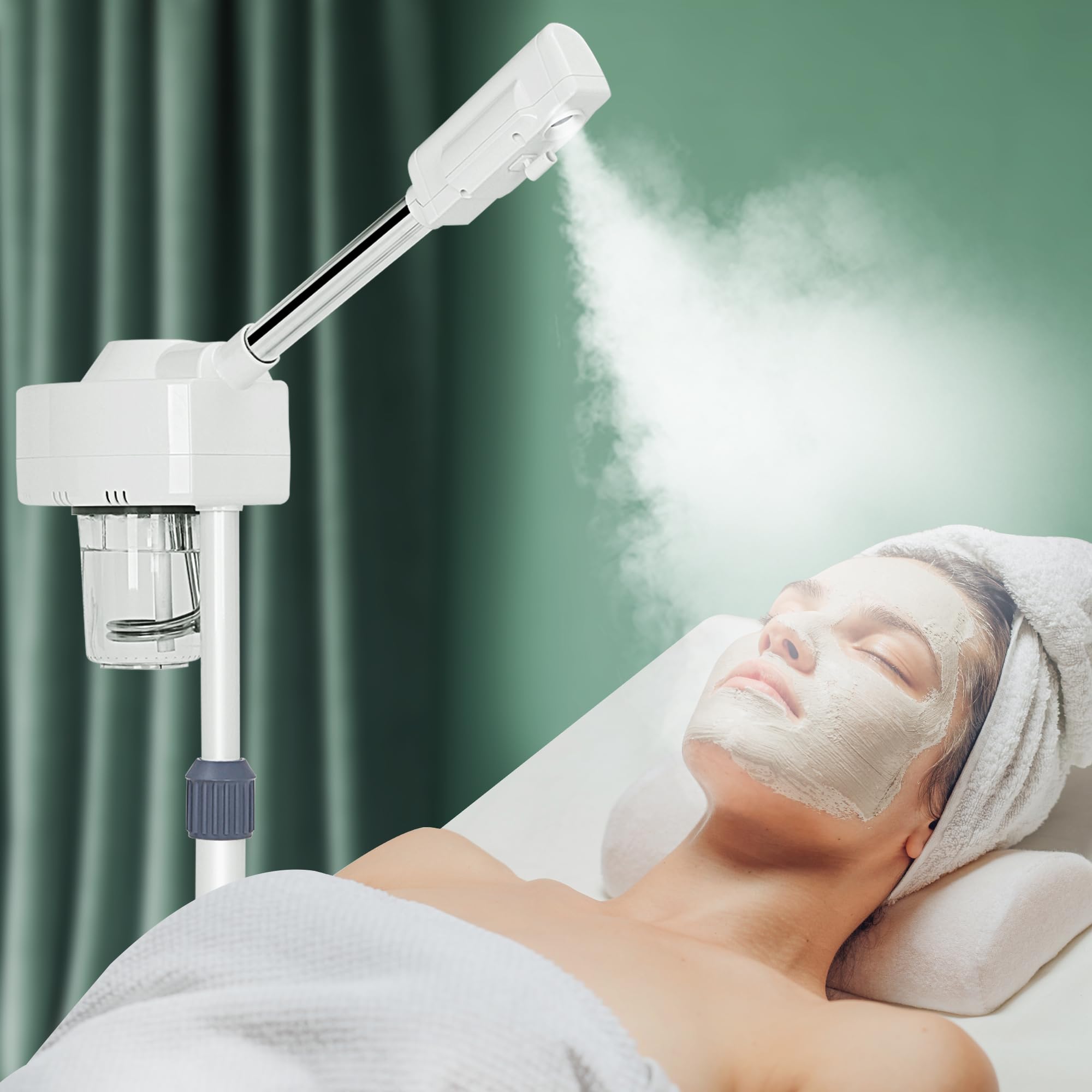 Persona utilizando una máquina de vapor
