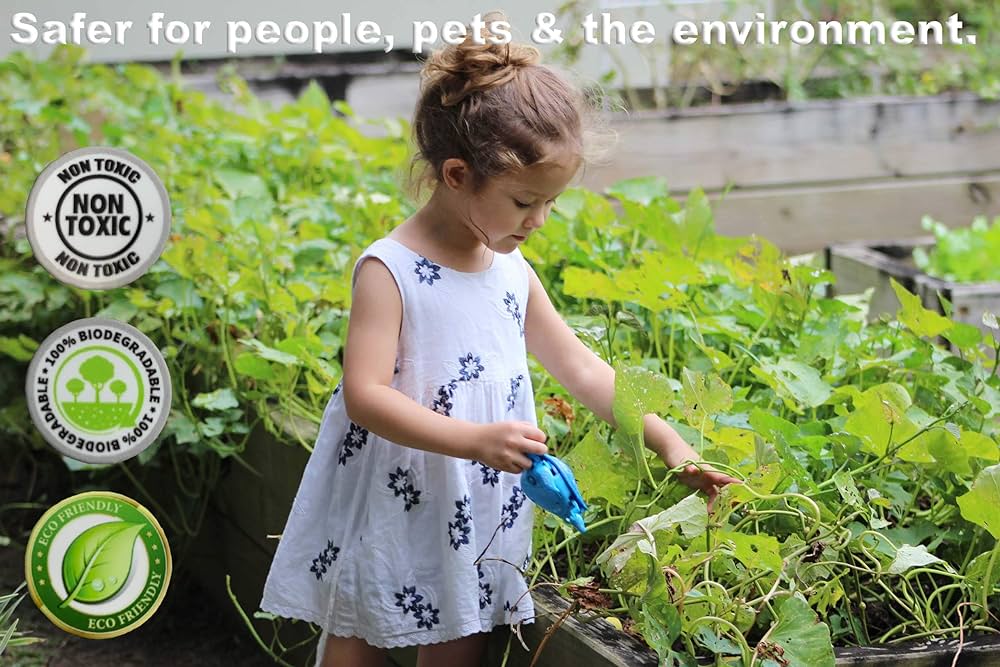 Jardín orgánico sin herbicidas selectivos