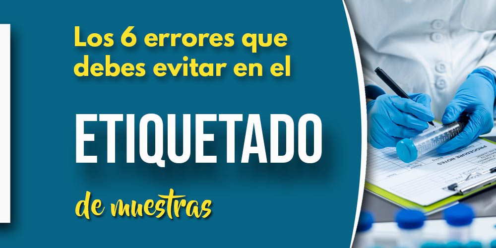 Etiquetado correcto de muestras de agua