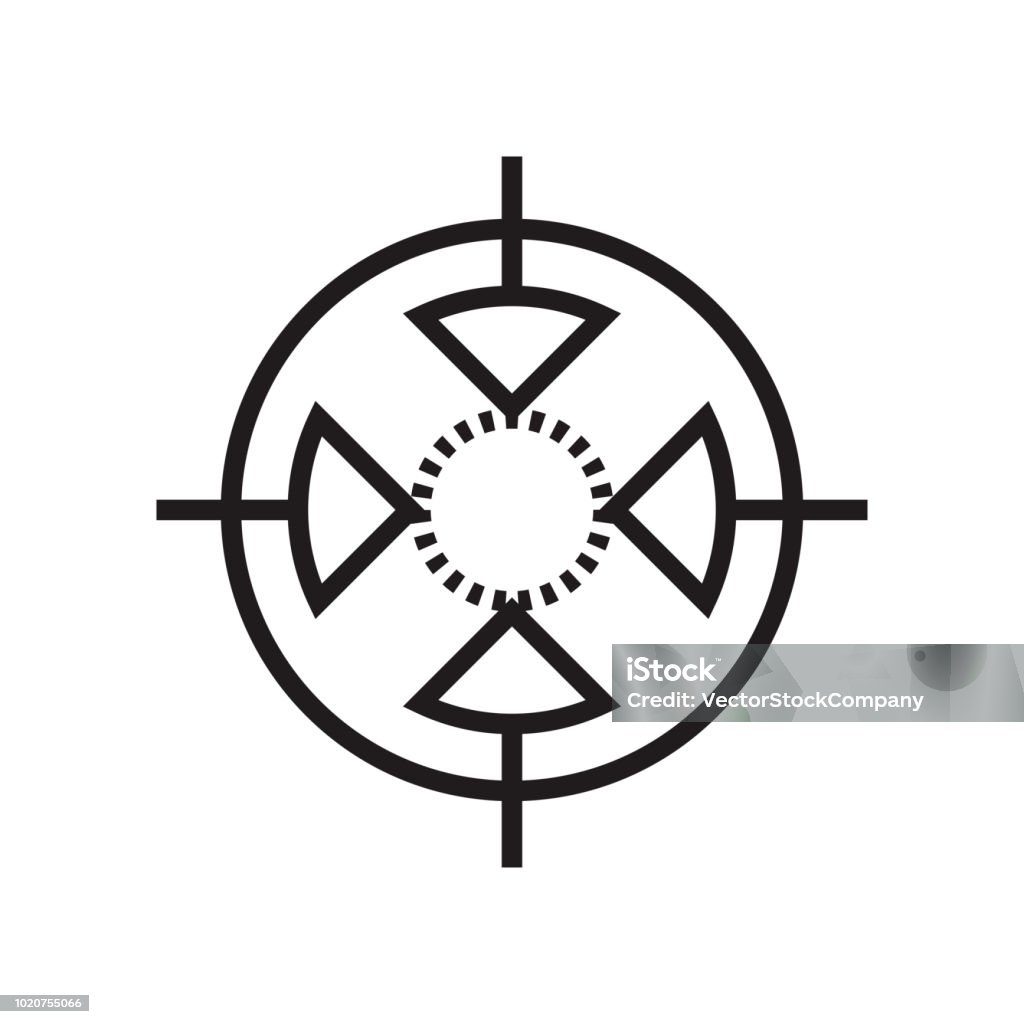 Icono de una brújula y una diana