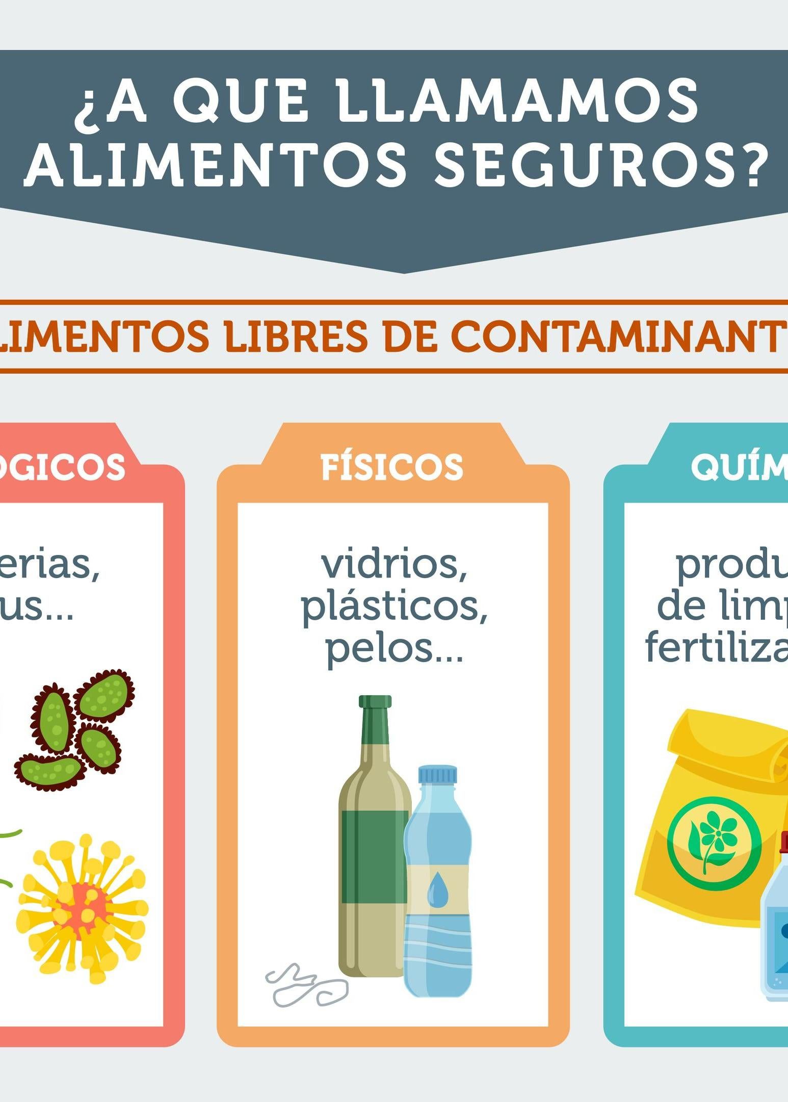Contaminación química en alimentos: ejemplos visuales