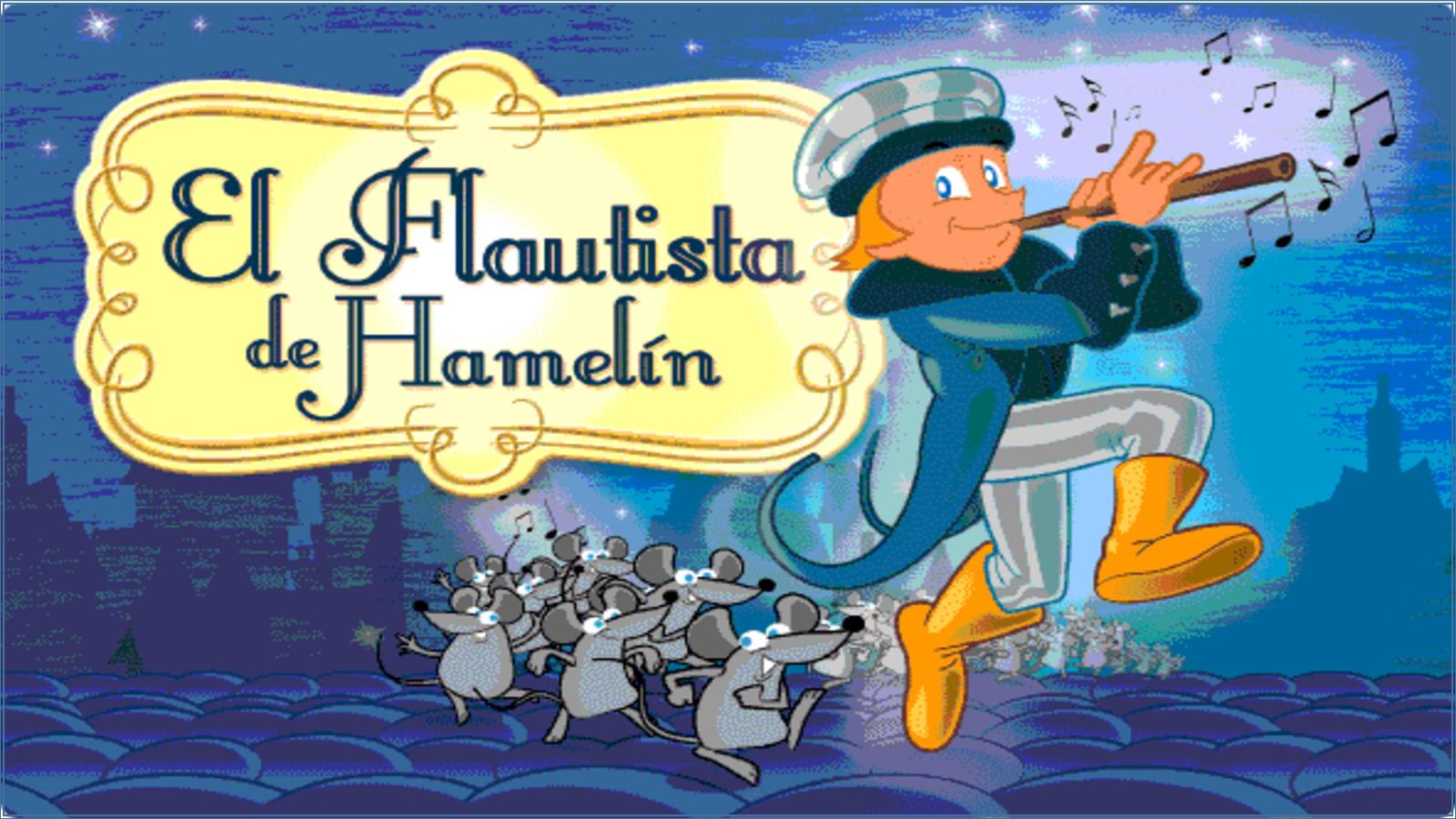 Flautista tocando para los ratones enojados