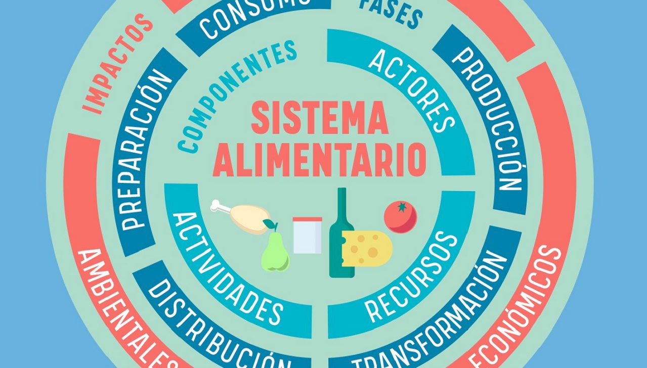 Imagen: Diagrama de un sistema alimentario sostenible