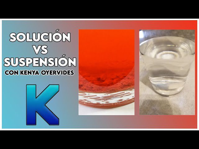 Cuál es la diferencia entre una suspensión solución y una emulsión