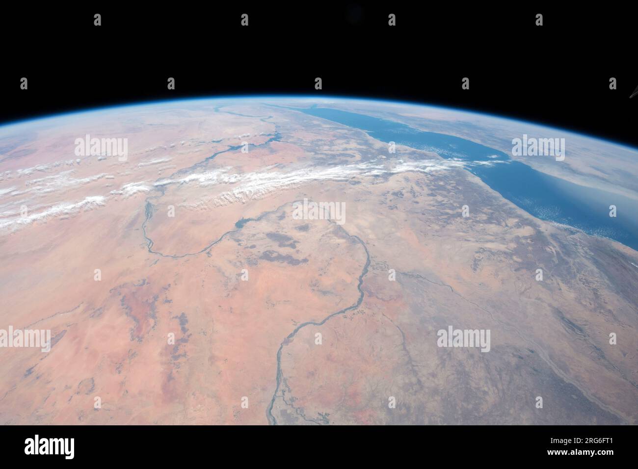 Río Nilo serpenteando a través de Egipto